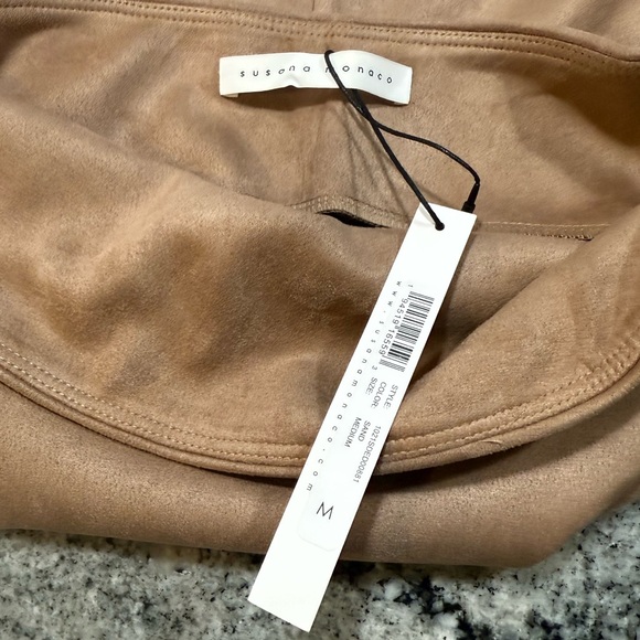 Susana Monaco Faux Suede Tube Dress, Sand - Picture 8 of 11